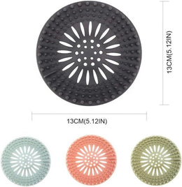 Hair Catcher and Drain Protector for Sink, Bath Tub, Shower, Laundry & Kitchen Thermo Plastic for Longer Life 5 Pack Easy to Use Great Colors