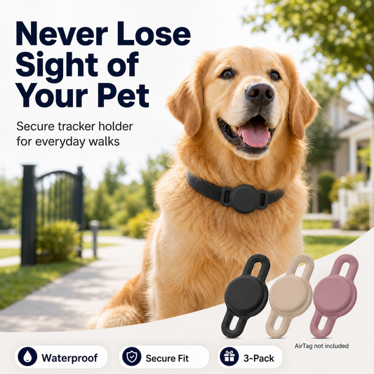 PetGuard™ AirTag Collar Holder - 3 Pack
