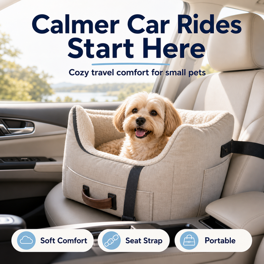TravelNest™ Dog Car Seat Bed